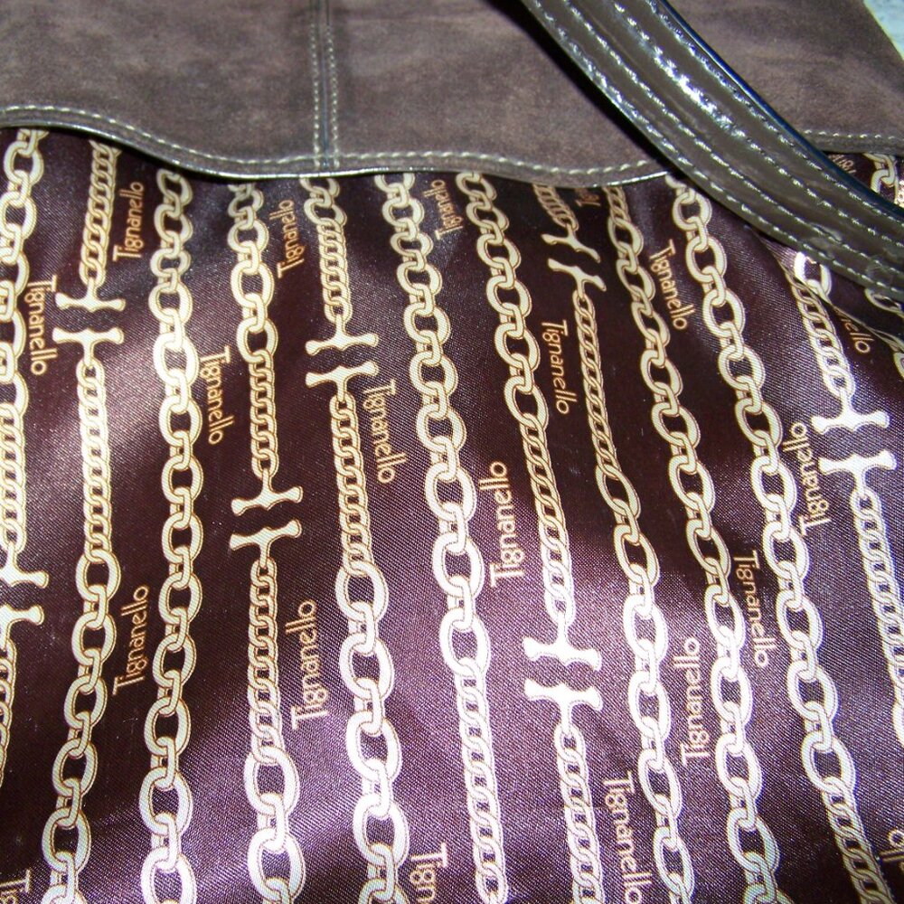 Tiganello Brown Suede Bucket Bag - Picture 4 of 7